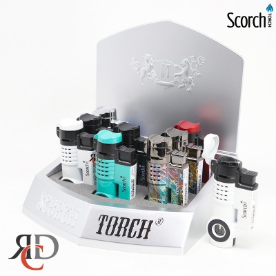 SCORCH TORCH 3T TORCH W/ CIGAR PUNCH & HOLDER 9CT/ DISPLAY